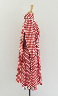 VIVIENNE WESTWOOD 1996 LES FEMMES Gingham check robe manteau Dress Vintage rare