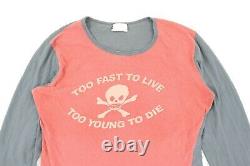 VIVIENNE WESTWOOD Vntg Ladies Too Fast To Live Too Young To Die Punk T shirt Red