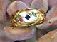Vintage 14k Gold Ruby Sapphire Emerald Diamond Ring-estate Jewelry Women Sz 6.5
