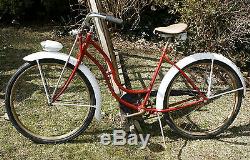 Vintage 1952 SCHWINN PANTHER 26 Cruiser Bike. AS Springer, Rocket Ray. Nice