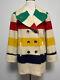 Vintage 1960's Hudson's Bay Blanket Jacket Pea-coat 4 Point Fits Women's Size M