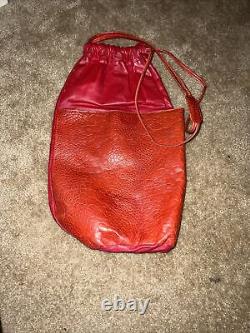 Vintage 1970's Laura Biagotti Purse Red Leather