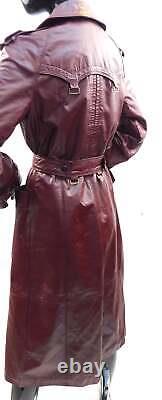 Vintage 1970s Leather trench coat by Etienne Aigner