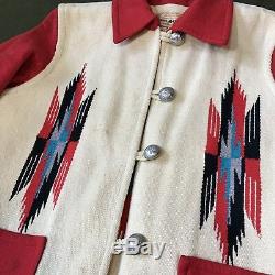 Vintage 40's 50's Chimayo Material Navajo Indian Jacket Woven Women SZ 14