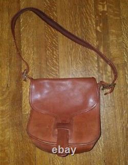 Vintage 60s/70s Coach NYC Bonnie Cashin Courier Saddle Bag Purse Tan Red Brown