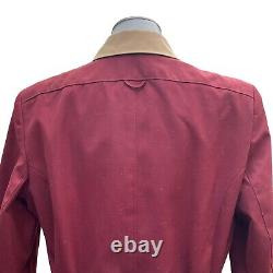 Vintage 70s ETIENNE AIGNER Womens 12 Belted Trench Coat Shirt Dress Jacket Lined