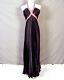 Vintage 80s 90s Tiffany Designs Black Accordion Pleat Empire Prom Dress Beaded 6