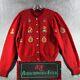 Vintage 80s Abercrombie Fitch Wool Cardigan Womens Medium M Red Patches Usa Rare