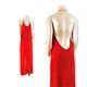 Vintage 90's Jean Paul Gaultier Red Backless Mesh Dress