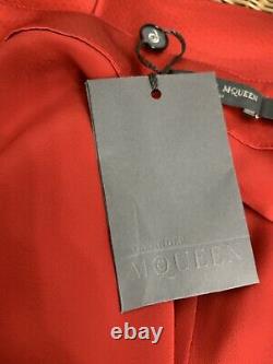 Vintage Alexander McQueen Predeath'07 Silk Satin Bias Cut Midi Dress WTags IT42