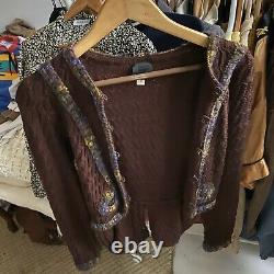 Vintage Anna Sui Tailcoat Wool Cardigan XS