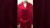 Vintage Anne Klein Red Satin Women S Trench Coat Size Large