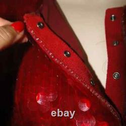 Vintage Armani Collezioni Red Silk & Sequin/Paillette Jacket/Blazer NEWithTags