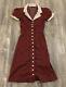 Vintage Betsey Johnson Red Pattern Dress Size Small