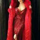 Vintage Bob Mackie Dress Red Sequin Strapless Gown Size 8 Medium Pageant Dress