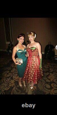 Vintage Bombshell Custom Couture Holiday Party Dress by Whirling Turban