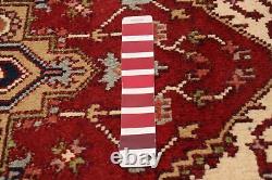 Vintage Bordered Hand-Knotted Carpet 2'7 x 8'0 Traditional Wool Rug