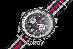 Vintage Brietling Chronomat Chrono-Matic 1806 Iraqi Air Force Men's Wrist Watch