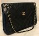 Vintage Chanel Black/red Quilted Gold Cc Logo Lambskin Chain Shoulder Bag Wallet