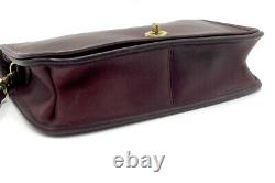 Vintage COACH Burgundy Leather Convertible Clutch Crossbody Bag #9635 WithOrig Box