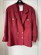 Vintage Chanel Red Jacket Fr 40 Cc Collection 18 1990s Double Breasted Blazer