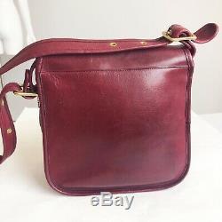 Vintage Coach Courier Pouch 8920 Bonnie Cashin Bag Burgundy NYC Bag Rare