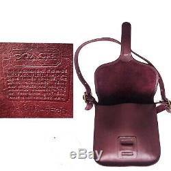 Vintage Coach Courier Pouch 8920 Bonnie Cashin Bag Burgundy NYC Bag Rare