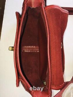 Vintage Coach Crossbody Ramblers Legacy Leather Bag Burgundy Red 9061 Shoulder