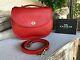 Vintage Coach Red Plaza Leather Bag Large, Style 9865 (near Mint And Htf)