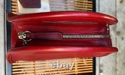 Vintage Coach Red Carousel top handle crossbody 9942