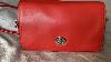 Vintage Coach Red Leather Dinky Crossbody