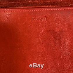 Vintage Coach Saddle Bag Red Leather Courier Pouch Pre Creed Bonnie Cashin Rare