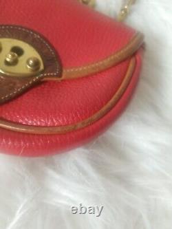Vintage Dooney & Bourke Red AWL Calvary Mini Crossbody Bag