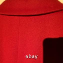 Vintage Escada Munich New With Tags $1,650. Race Car Red Wool Coat Size 10 Sale