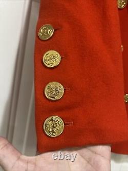 Vintage Escada by Margaretha Ley Size 34 Red Gold Nautical Anchor Blazer Jacket
