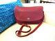 Vintage Excellent Coach Turnlock Red All Leather Crossbody Bag Purse Us 002-2932