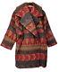 Vintage Fairbrooke Womens Southwest Aztec Wool Jacket Red Brown Coat Sz 4 Usa