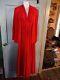 Vintage Full Length Red Evening Dress Withjacket Size 12 Waist