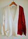 Vintage Gucci Cream & Red Wool Sweater Cardigan Size 12 70s/80s G. Gucci Italy