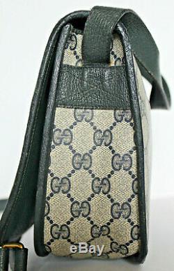 Vintage GUCCIOphidia Leather Crossbody Blue Web Supreme GG Bag Flap Stripe Red