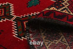 Vintage Geometric Hand-Knotted Carpet 3'2 x 5'10 Traditional Wool Rug