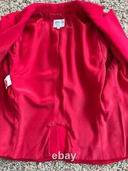 Vintage Giorgio Armani Red Wool Jacket Women's Size 10 Armani Collezioni 1990's