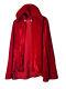 Vintage Hooded Red Velvet Handmade Cape Est 60's Or Older O/s
