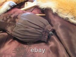 Vintage J. Eugene Trefz Red Fox Fur Coat Paris