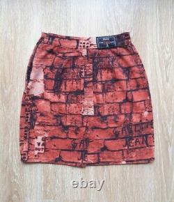 Vintage Jean Paul Gaultier Skirt Fight Racism Brick M