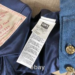 Vintage LEVIS RED Archive Collection LVC Kimono Sleeve Coat Denim Jacket Size S