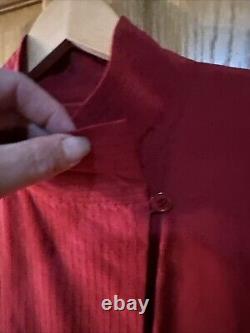 Vintage LIZ CLAIBORNE Red 100% Silk Dress Size 10