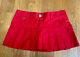 Vintage Miss Sixty Red Mini Pleated Low Rise Skirt Size Small Y2k Rare