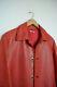 Vintage Miu Miu Red Leather Coat Jacket 38 Size Xs-med Us 4-6 Au 8-10
