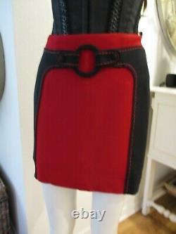 Vintage Moschino Cheap and Chic 1990's red/black skirt Size 4 US